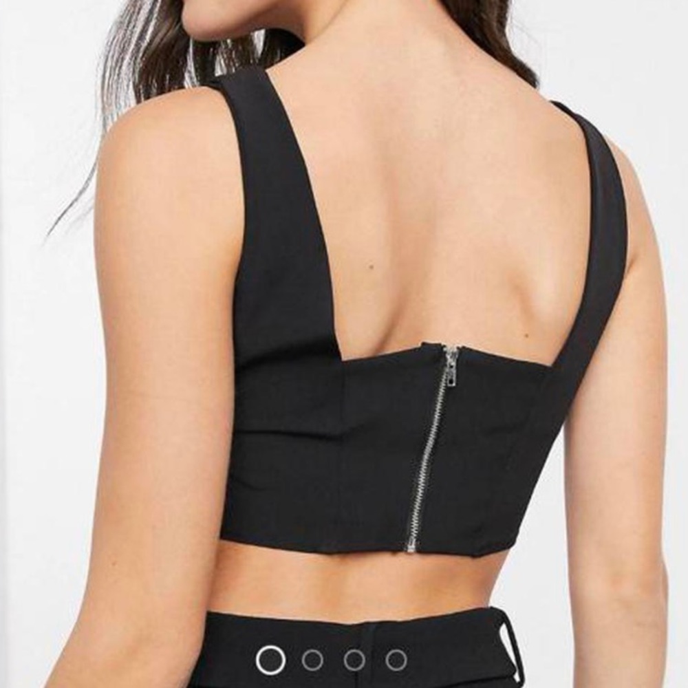 ASOS Zipper Corset Top - Picture 3 of 6